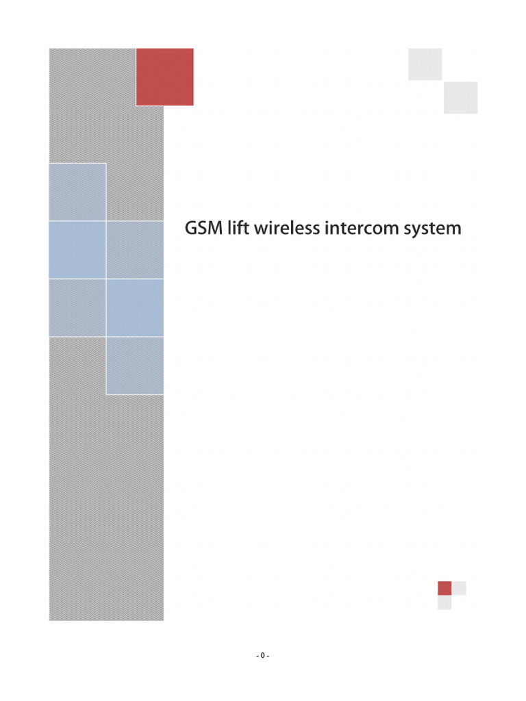 Gsm Wireless Intercom System | PDF | Telephone | Telephone Call