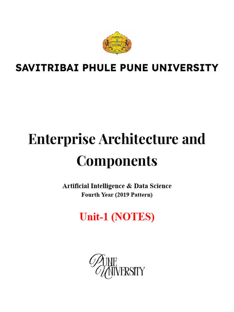 Unit1 Enterprise Architecture and Components | PDF | Enterprise ...
