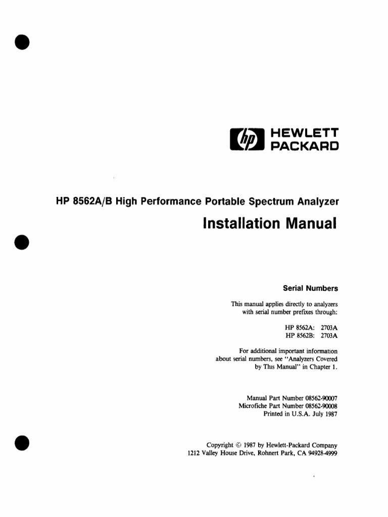 Installation Manual | PDF