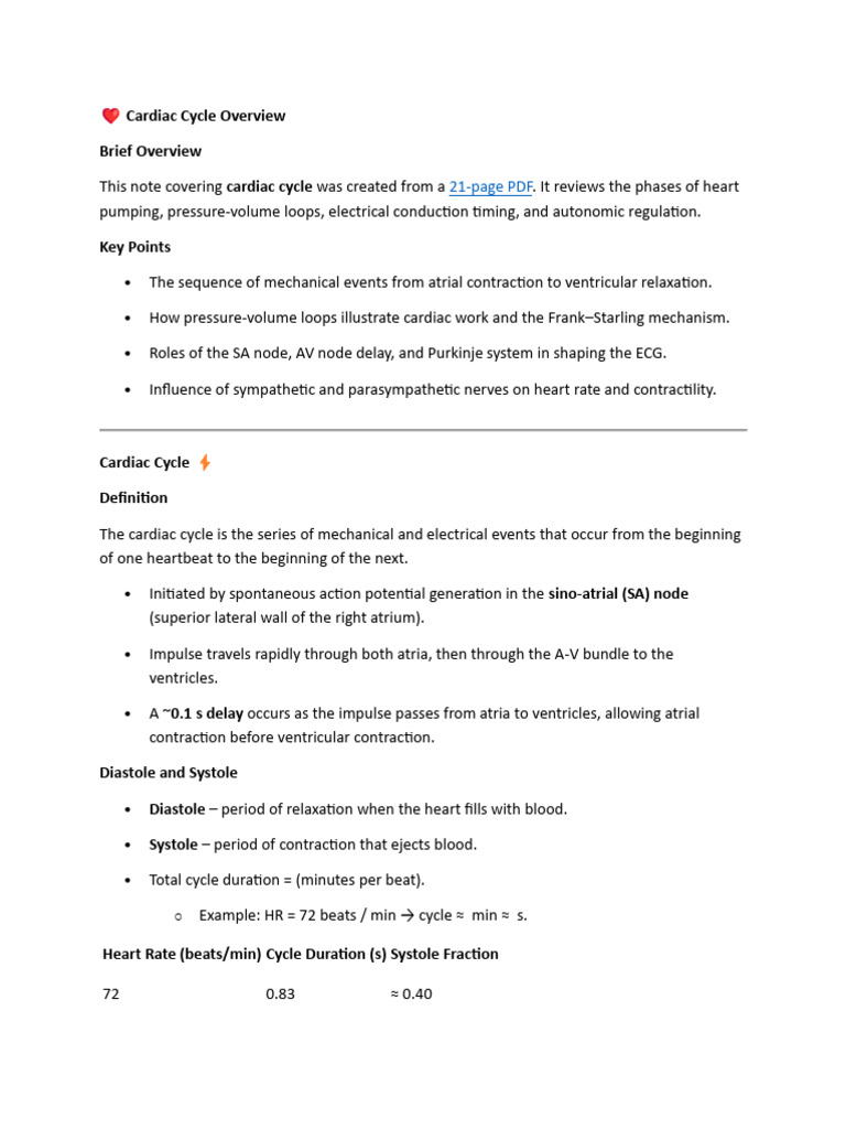 Turbo - Physiology Notes | PDF
