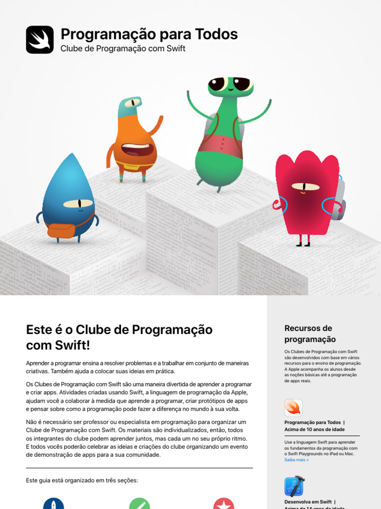 Clube de Programacao Swift | PDF | Aplicativo para celular | Controle ...
