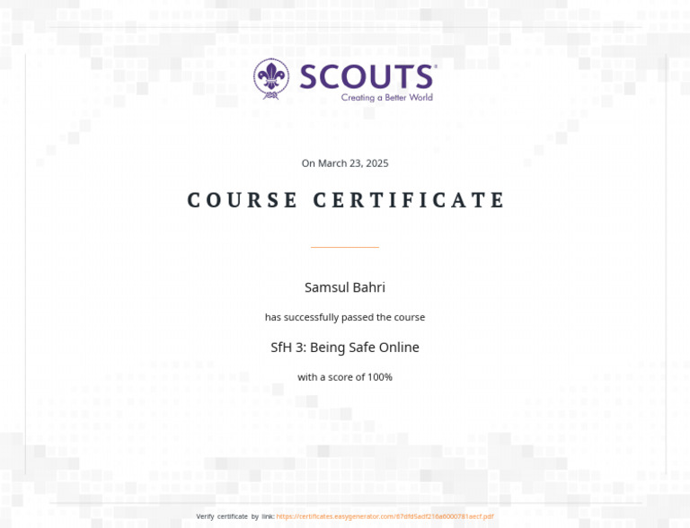 Course Certificate | PDF