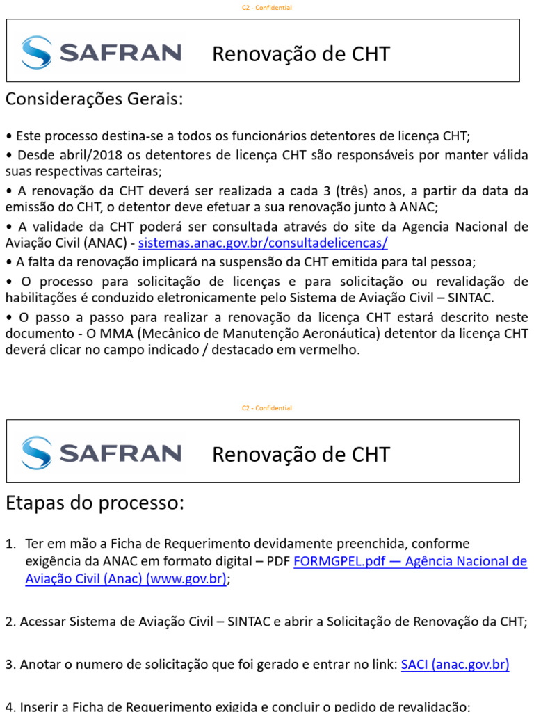 Guia Renovação de CHT | PDF