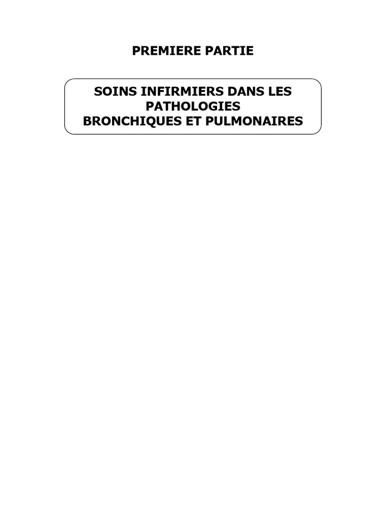 Pathologies_respiratoires | PDF | Tuberculose | Poumon
