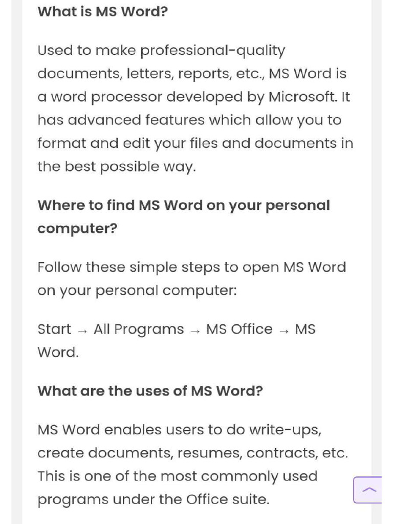 ms word | PDF