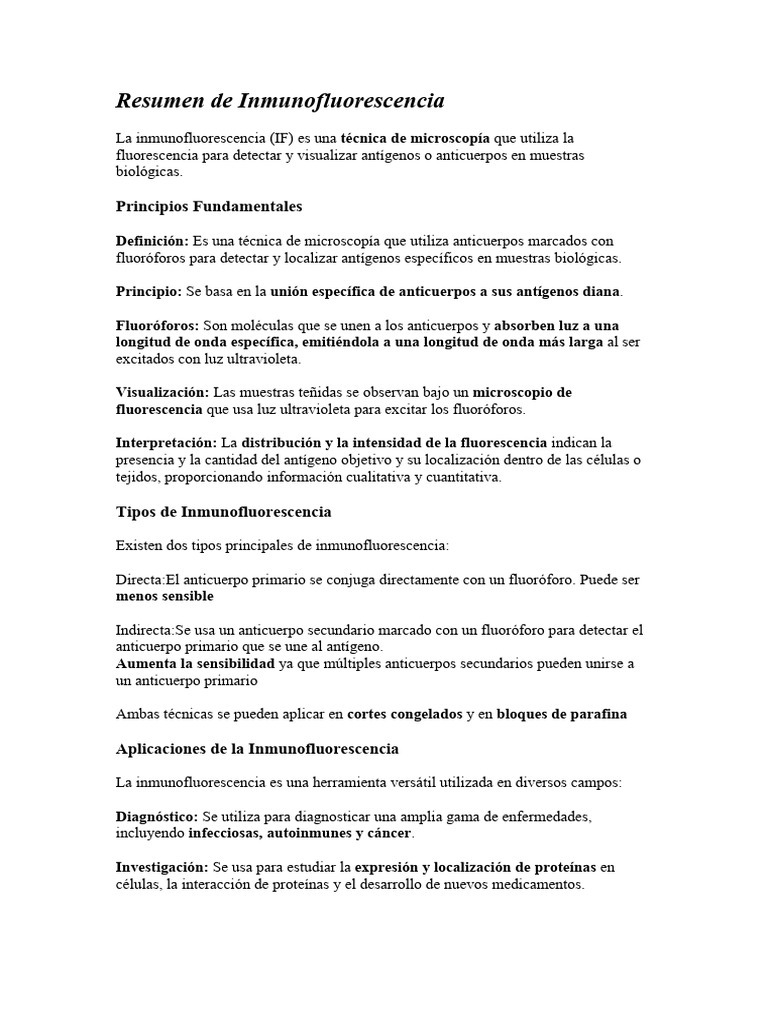 Resumen Coloraciones PDF | PDF | Inmunofluorescencia | Tinción