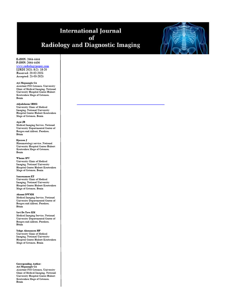 Estimation of Bone Age by MRI FIFA Staging | PDF | Magnetic Resonance ...