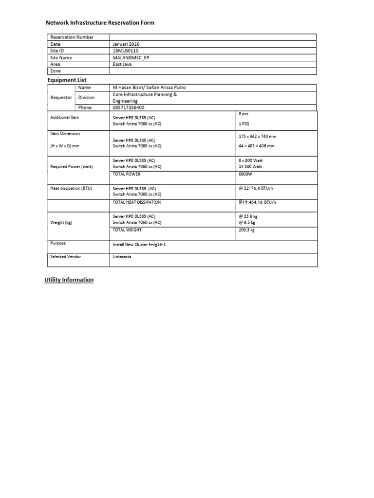 Network Infrastructure Reservation Form Malang_CDN FNA Project 20260211 ...