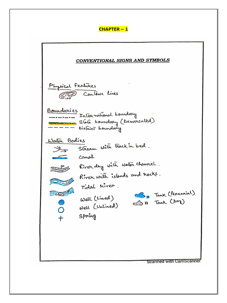 Conventional Signs & Symbols | PDF