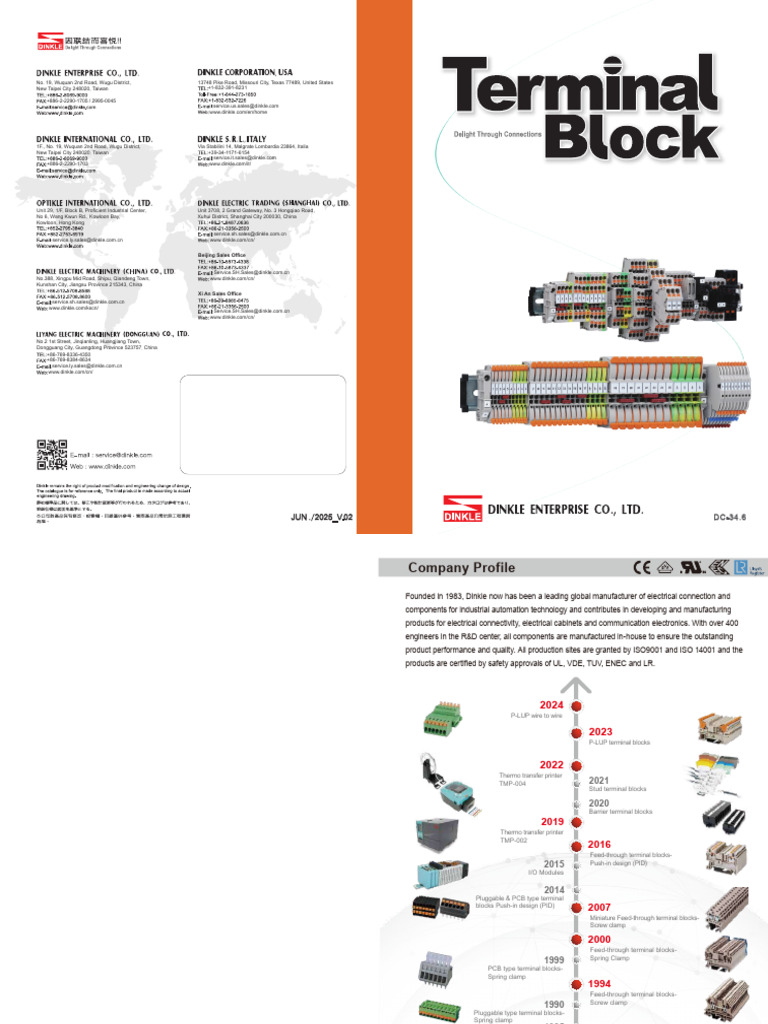 Dinrail Terminal Block | PDF | Manufactured Goods | Electrical Components