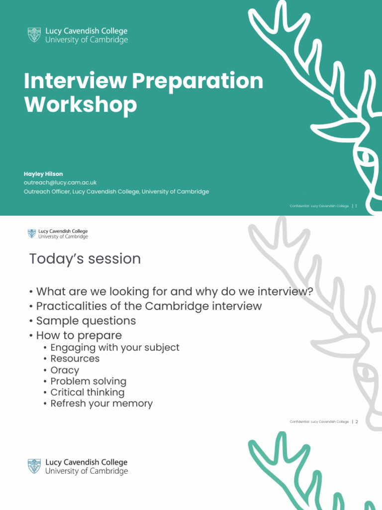 Interview Preparation Workshop | PDF