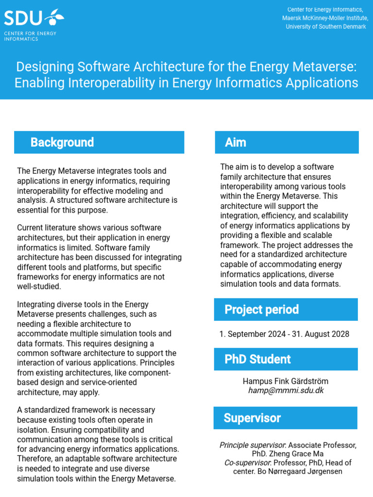 Poster Phd Hampus Fink Grdstrm | PDF | Computer Science | Interoperability