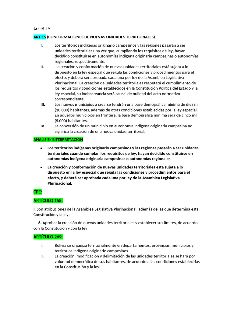 Ley 031 | PDF | Estado (política) | Gobierno