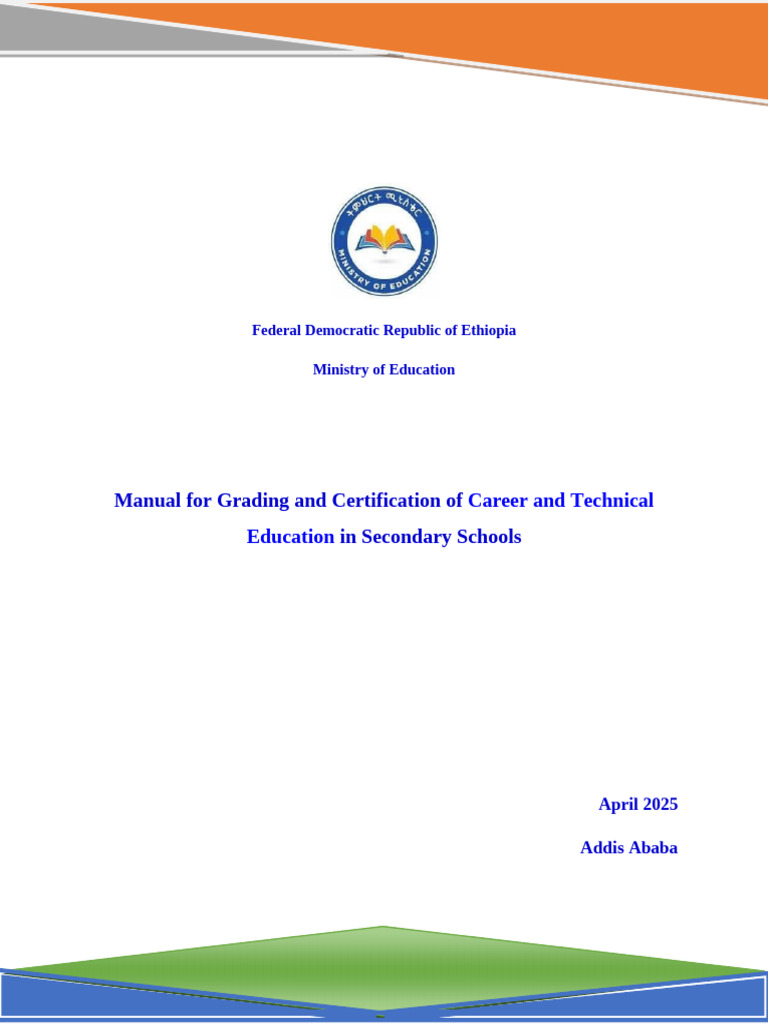 Grading and Certification Manual For CTE - 2 Apr 25 | PDF | Vocational ...