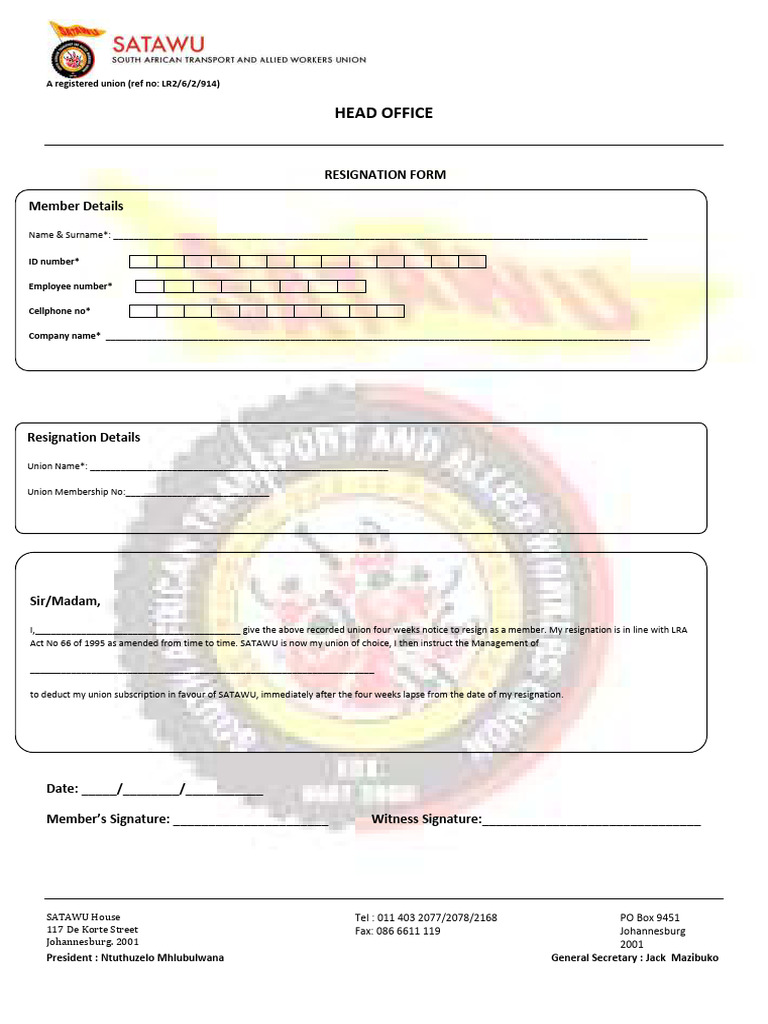 New Resignation Forms | PDF