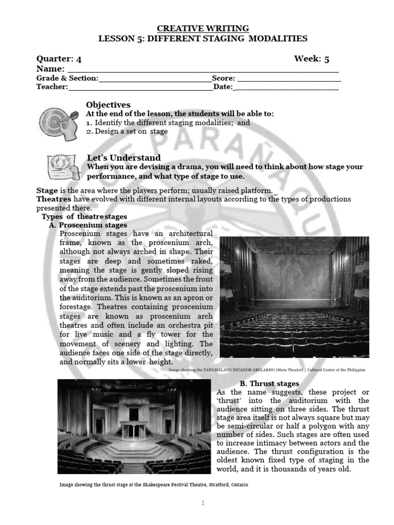 Stage Modalities | PDF