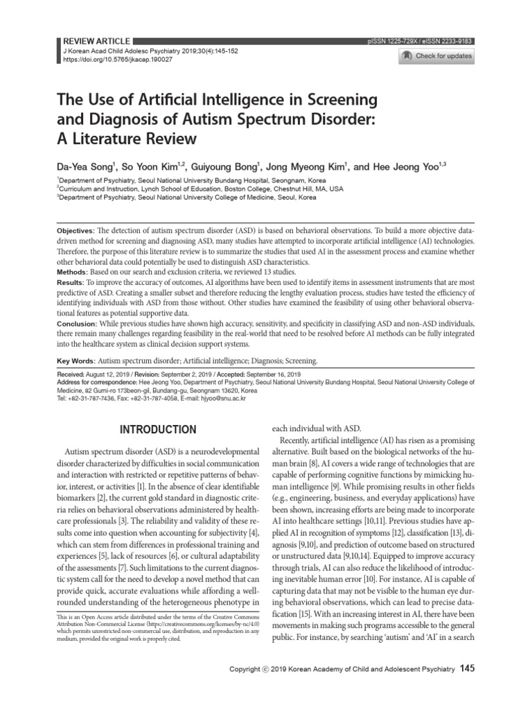 Ai in Autism Meta Study | PDF | Autism | Support Vector Machine