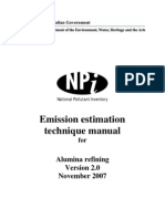 Emission Estimation Technique Manual: Alumina Refining November 2007