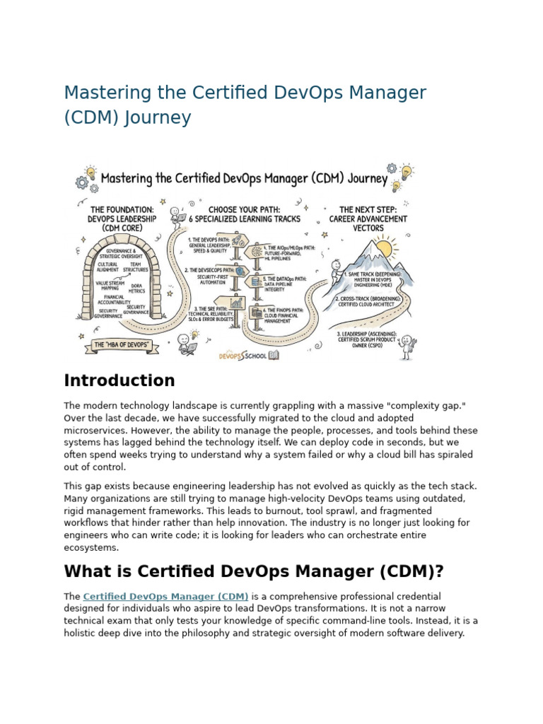 Mastering the Certified DevOps Manager | PDF | Cloud Computing ...