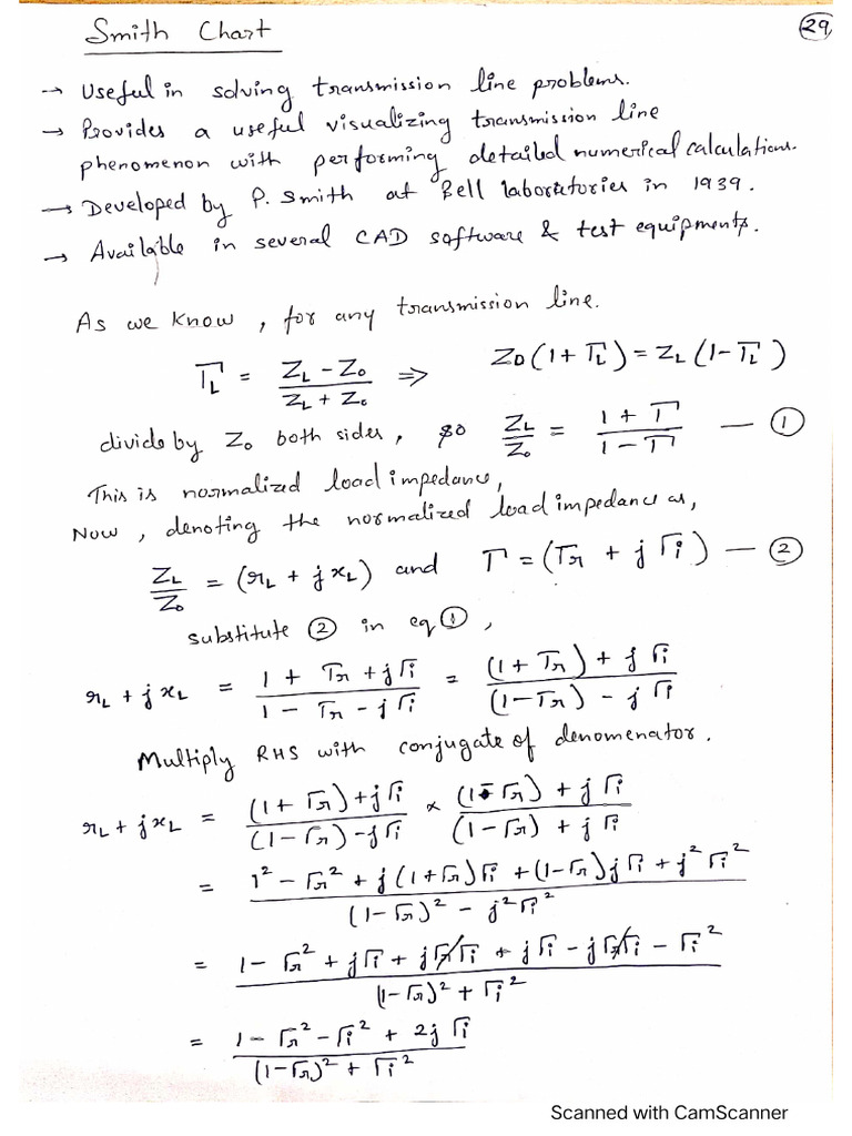 A2- Smith Chart and Impedance Matching | PDF