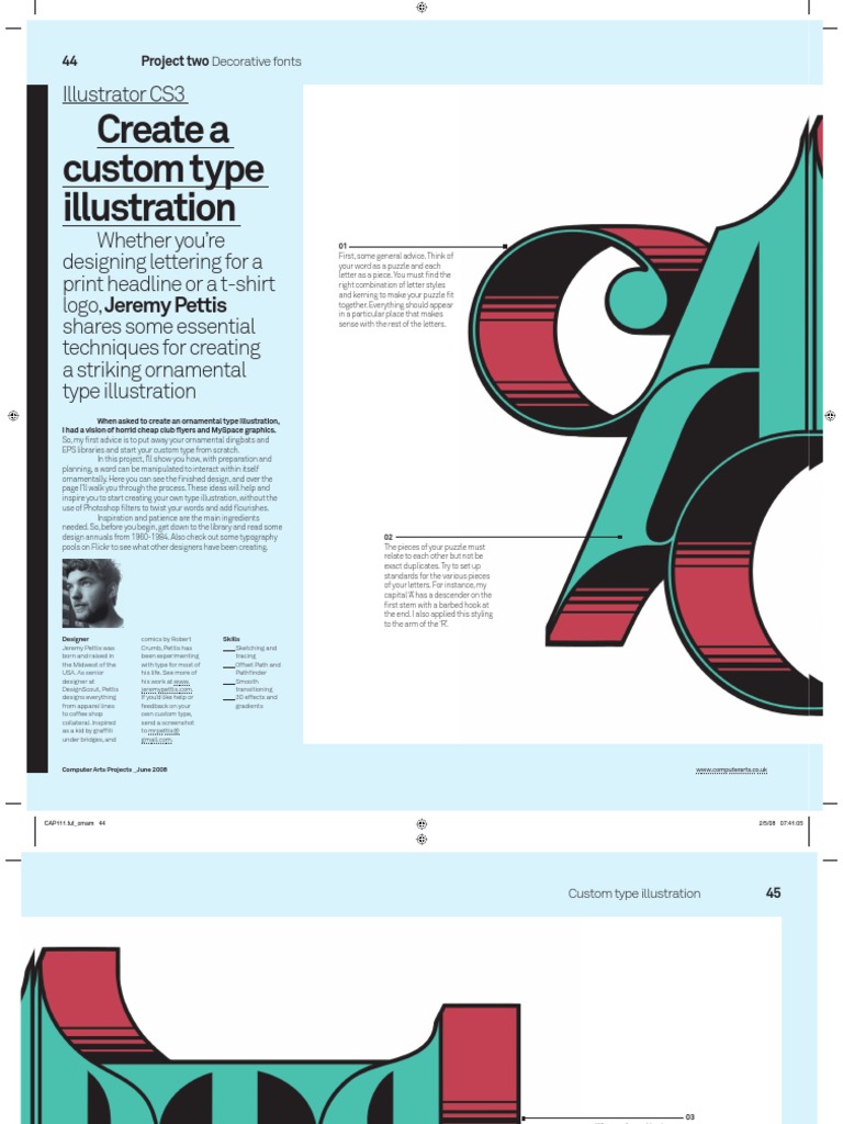 Custom Ornamental Type Design Guide | PDF | Typography | Graphic Design