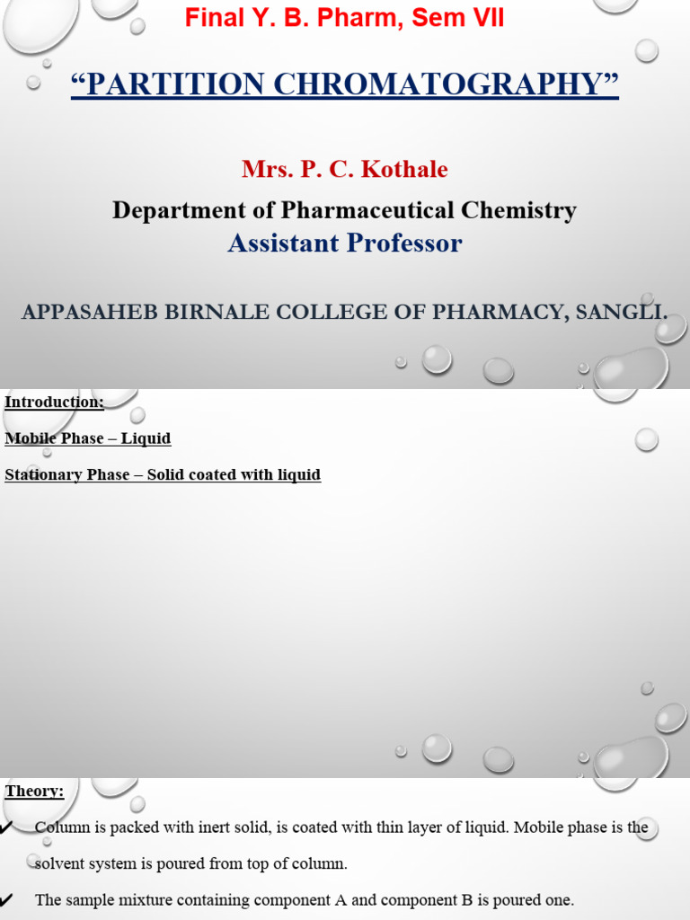 Partition Chromatography | PDF | Chromatography | Elution