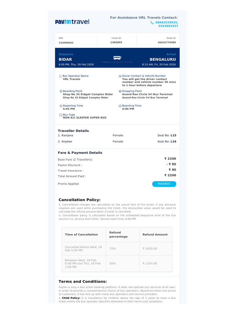 Bus Ticket | PDF | Identity Document | Bus