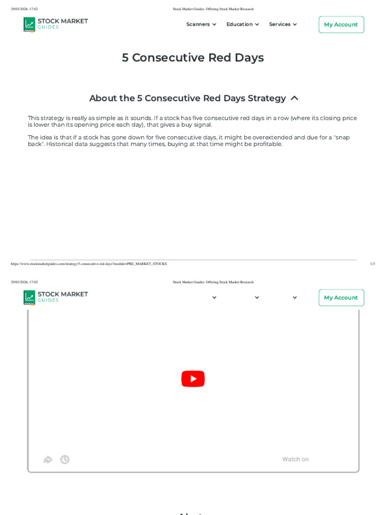 5 red days | PDF | Stock Market | Stocks