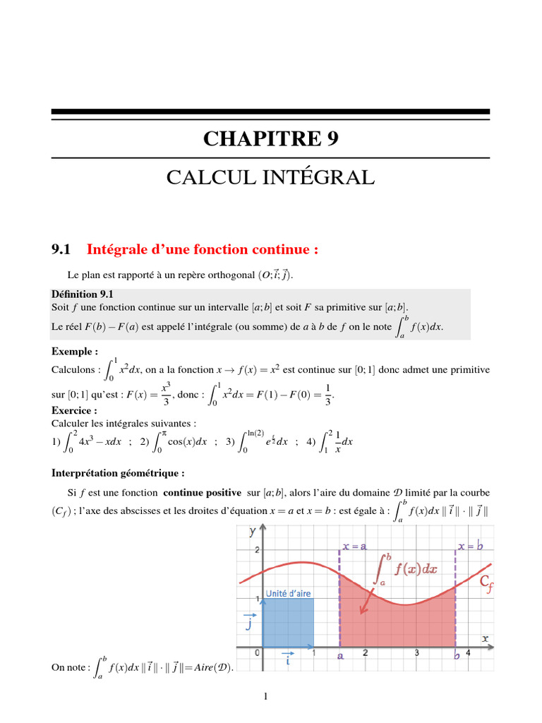 Calcul Integral Et Equa Diff | PDF | Le volume | Intégral