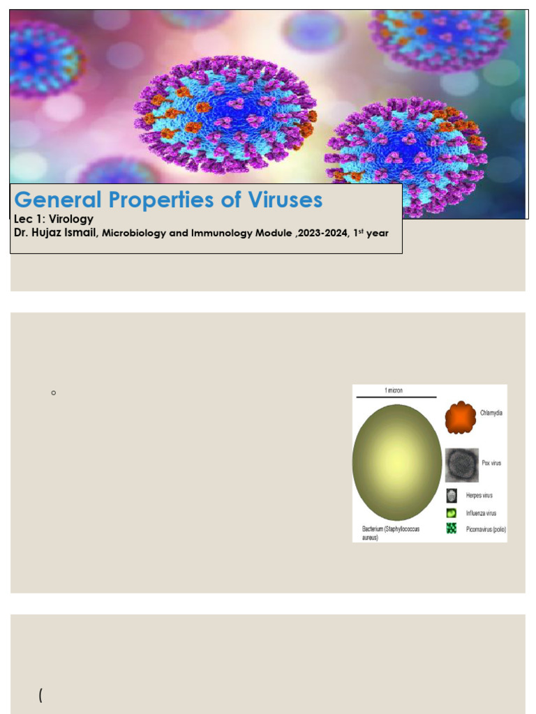 General Properties of Viruses | PDF | Virus | Cell (Biology)