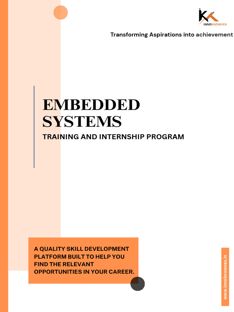 Embedded Systems Brochure | PDF | Arduino | Embedded System