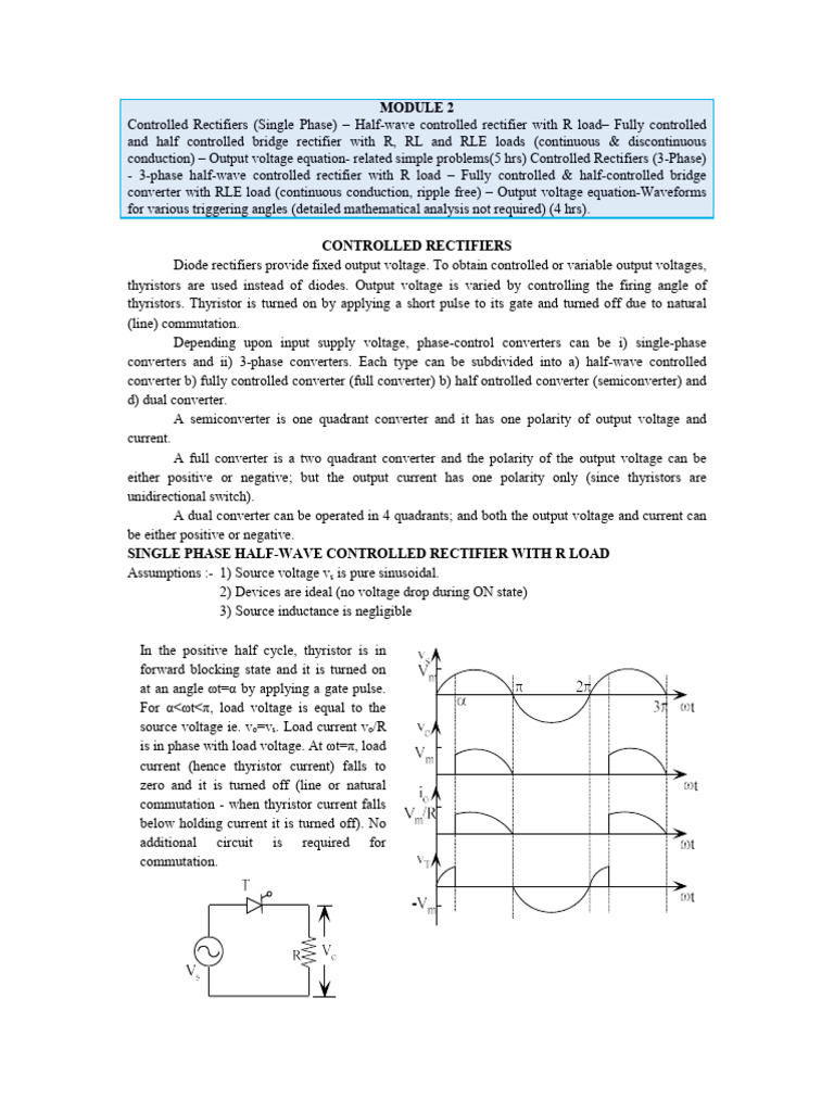 PE M2 | PDF | Rectifier | Electricity