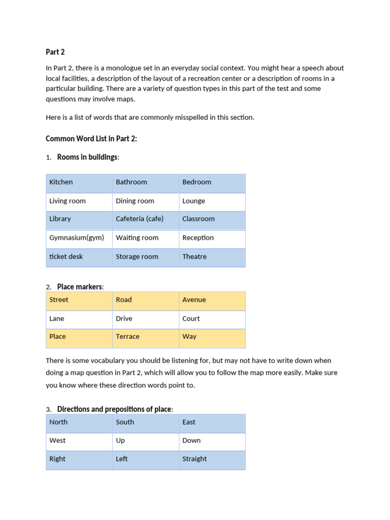Session 4 Part 2 Wordlist | PDF