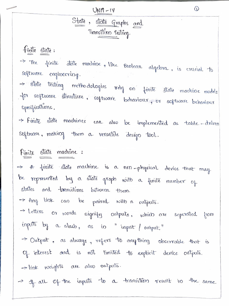 Unit-4-Stm Hand Written Notes | PDF