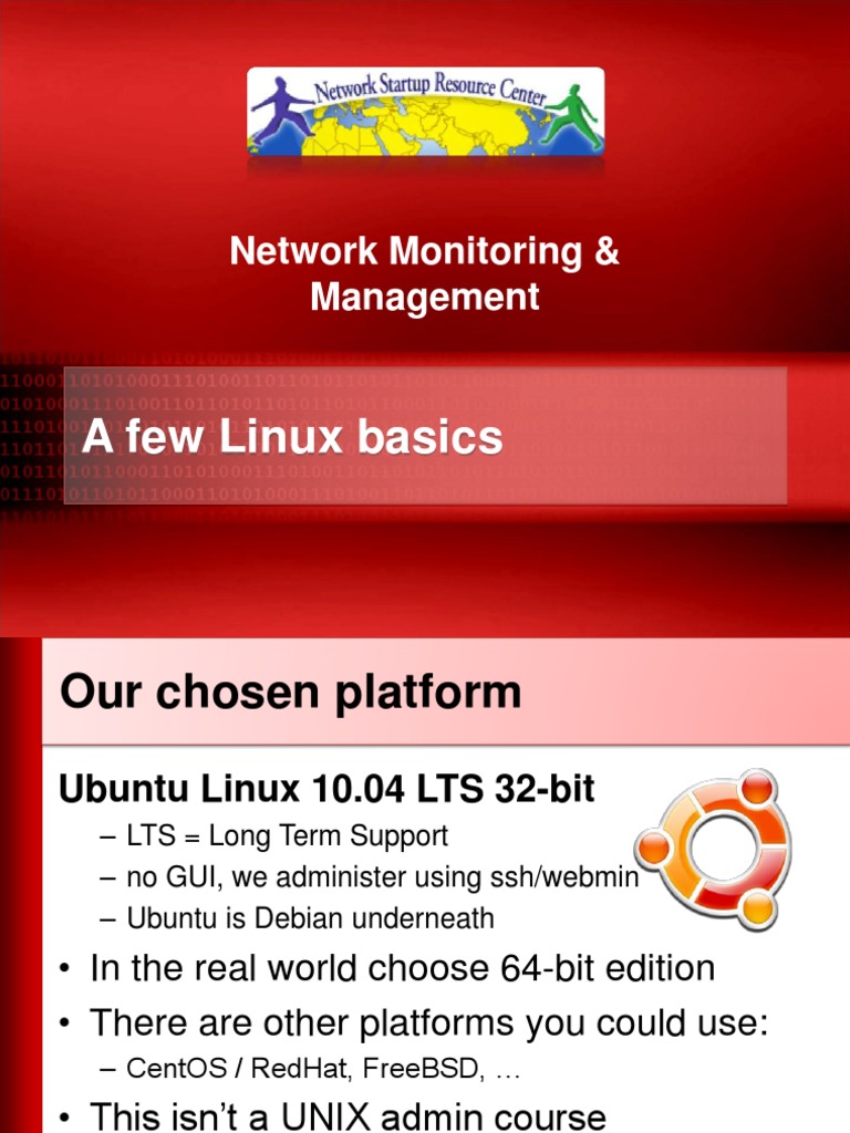 A Few Linux Basics: Network Monitoring & Management | PDF