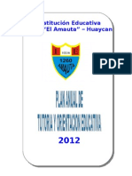 Plan Tutoria 2012 Amauta