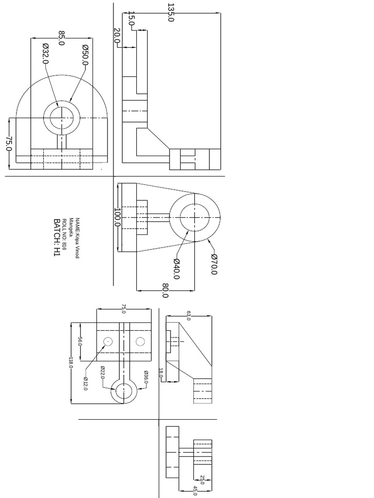 Autocad Sheet 1 | PDF