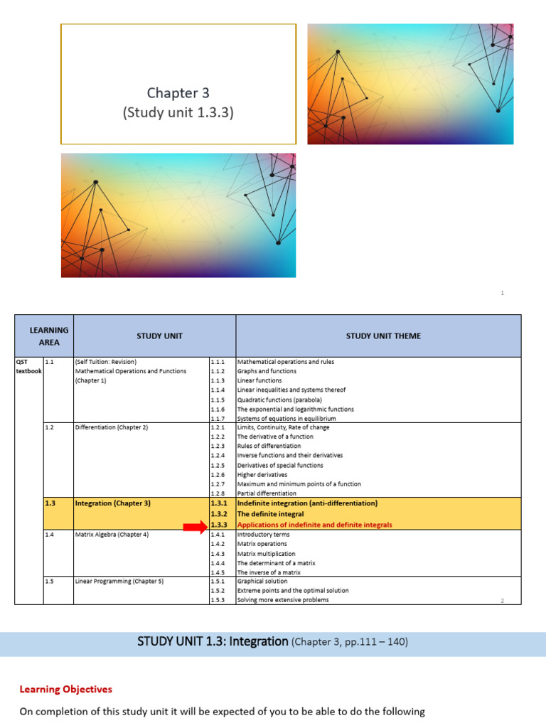 STK121 SUT 1.3.3 Applications of Integrals | PDF | Economic Surplus ...