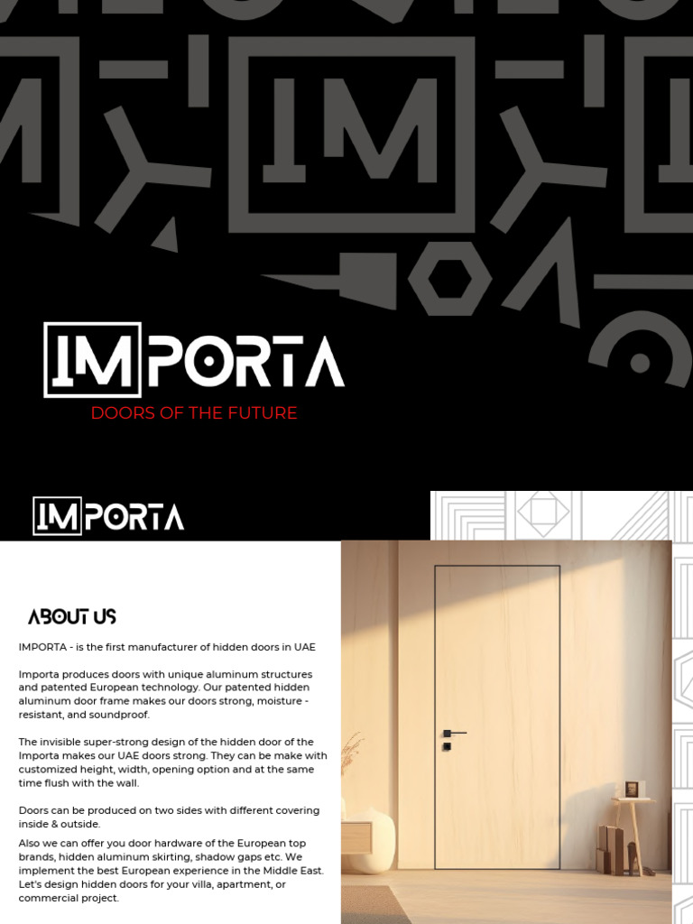 Importa Door Catalogue 2025 en - PDF (7) - Compressed | PDF | Door | Wood