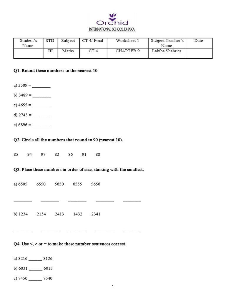 STD 3 CT - 4 MATH-20260408040236 | PDF