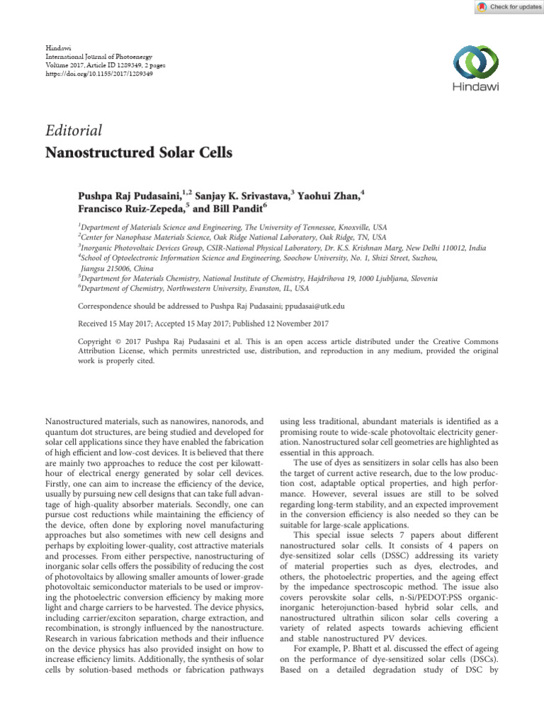 International Journal of Photoenergy - 2017 - Pudasaini ...