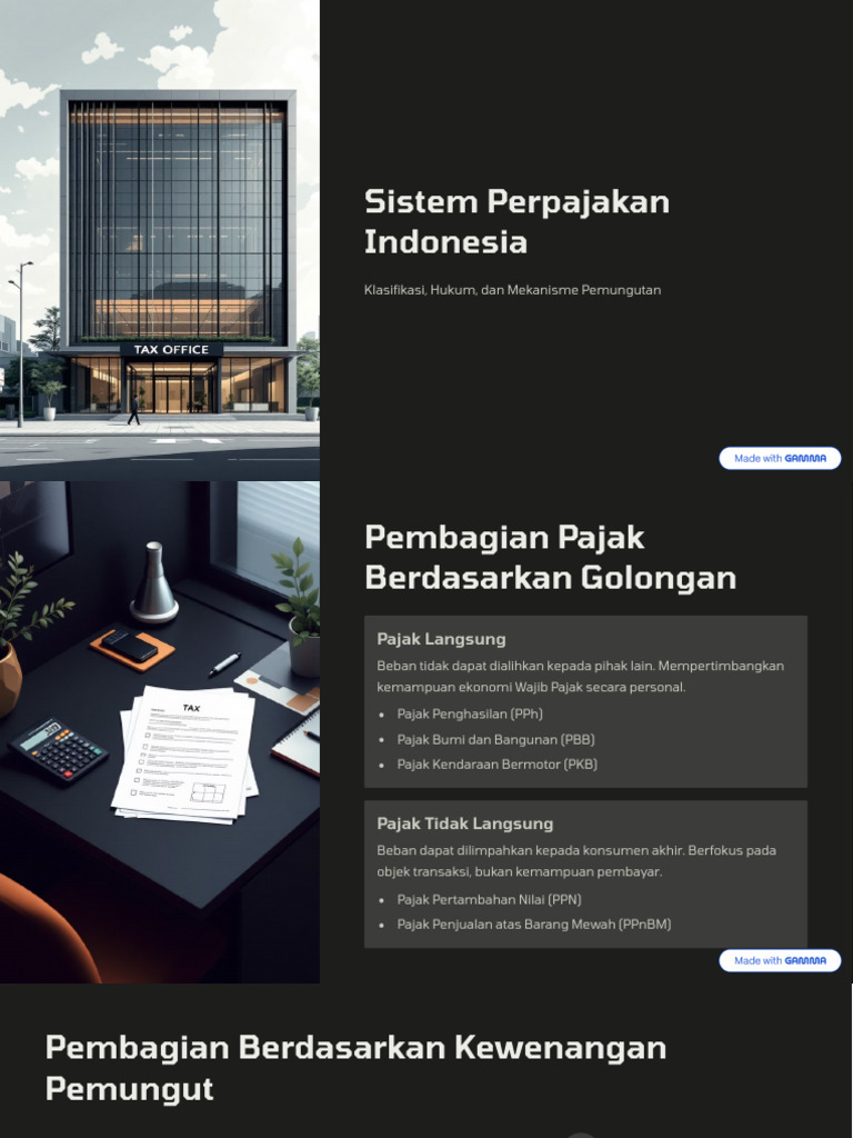 Sistem Perpajakan Indonesia | PDF