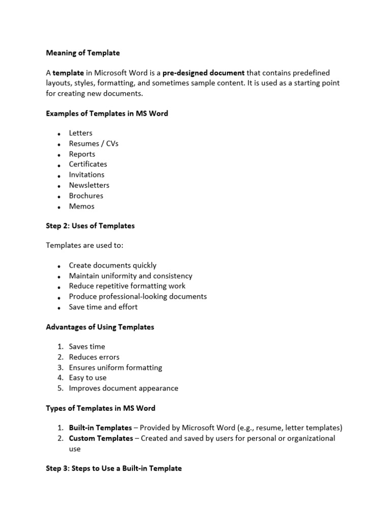 Templates | PDF