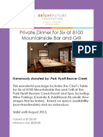 Splendido Auction Items 8.10.12