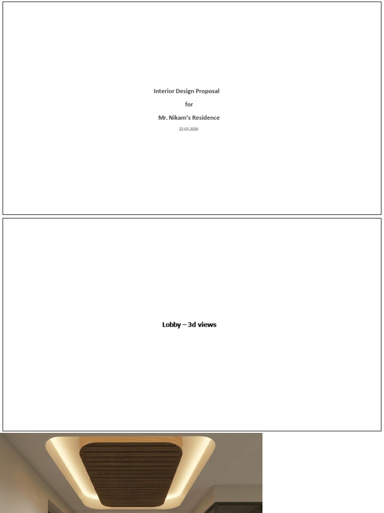 Lobby Design Proposal R1!24!03 2026 | PDF