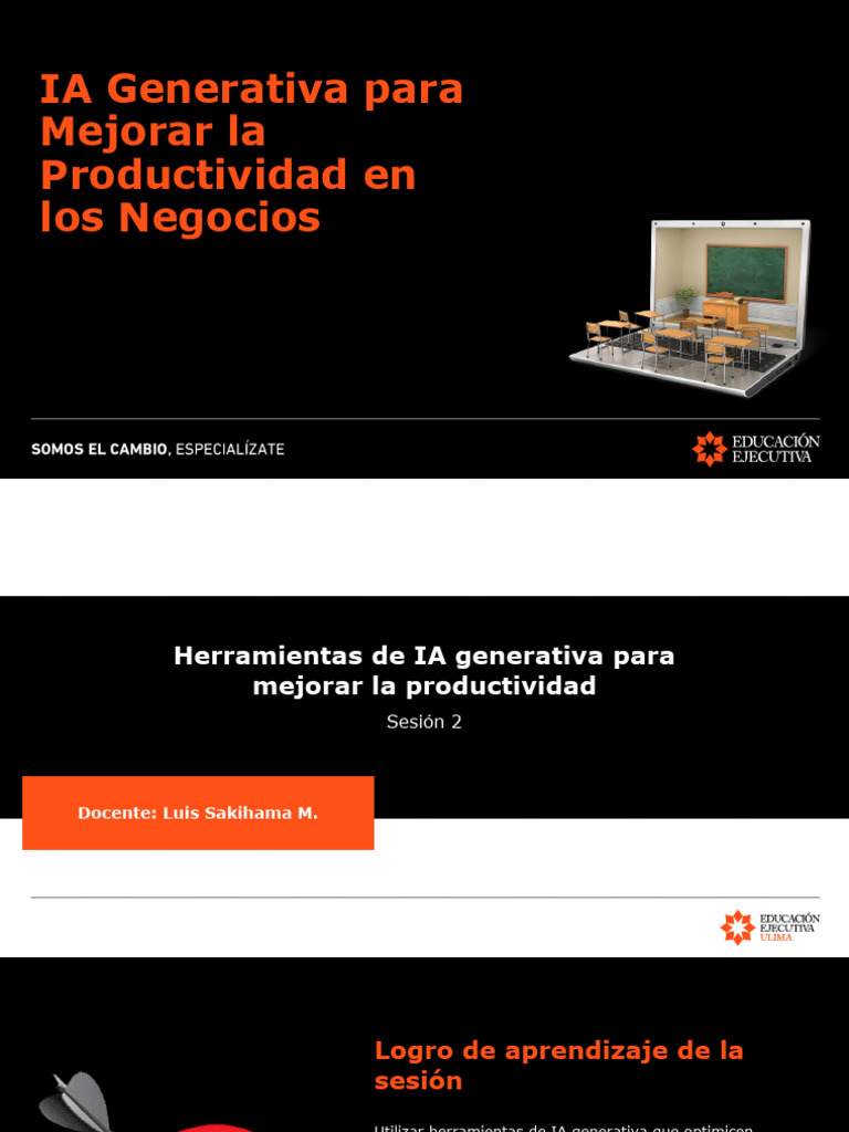 S2 - IA Generativa para Mejorar La Productividad en Los Negocios | PDF ...