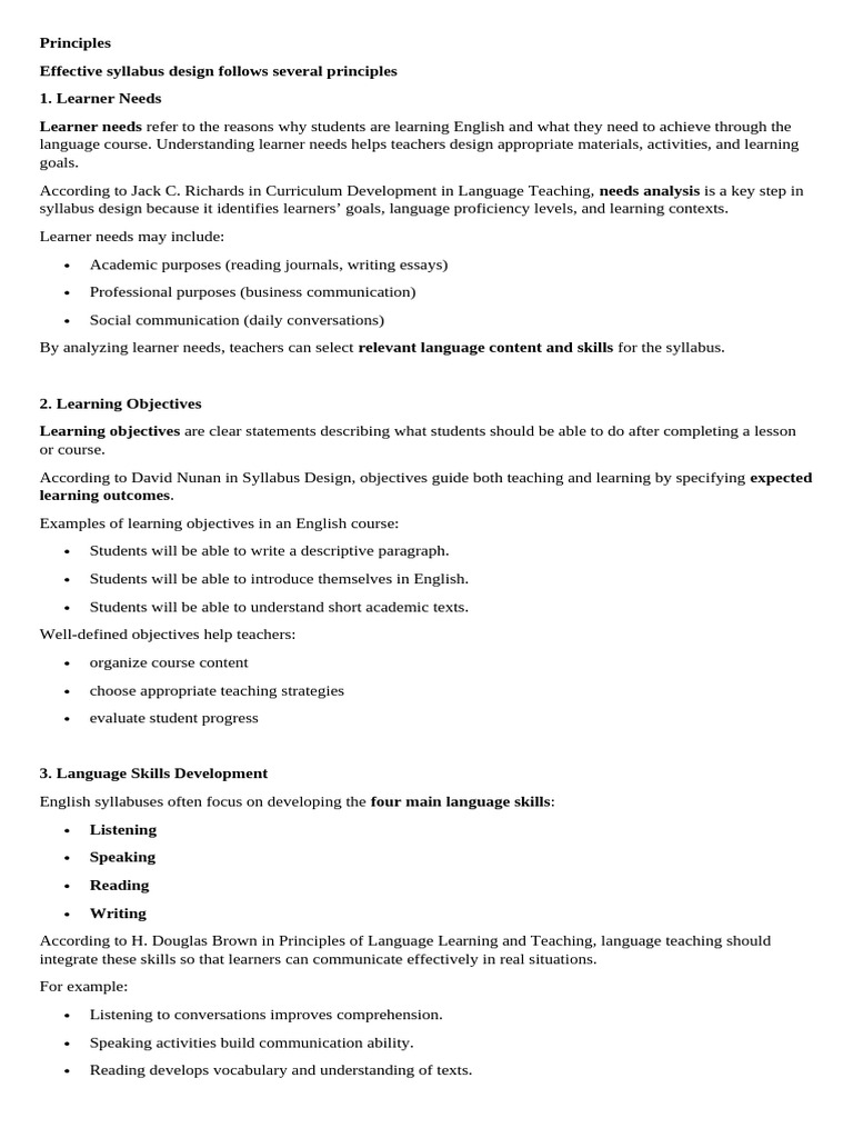 Principles | PDF | Learning | Language Education