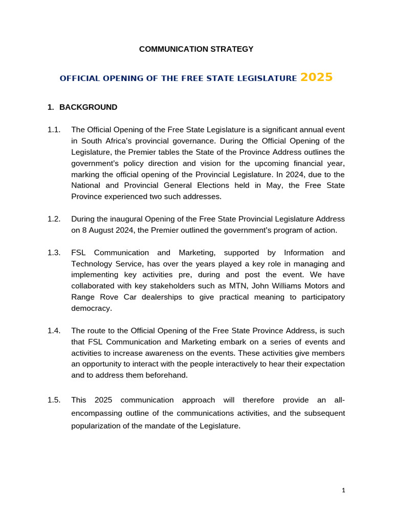 Communication Strategy - Opl 2025 | PDF | Communication | Social Media