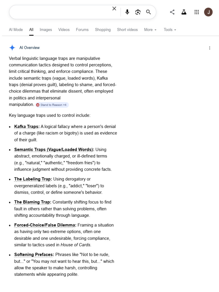 AAA_verbal Linguistic Language Traps Used to Control - Google Search | PDF