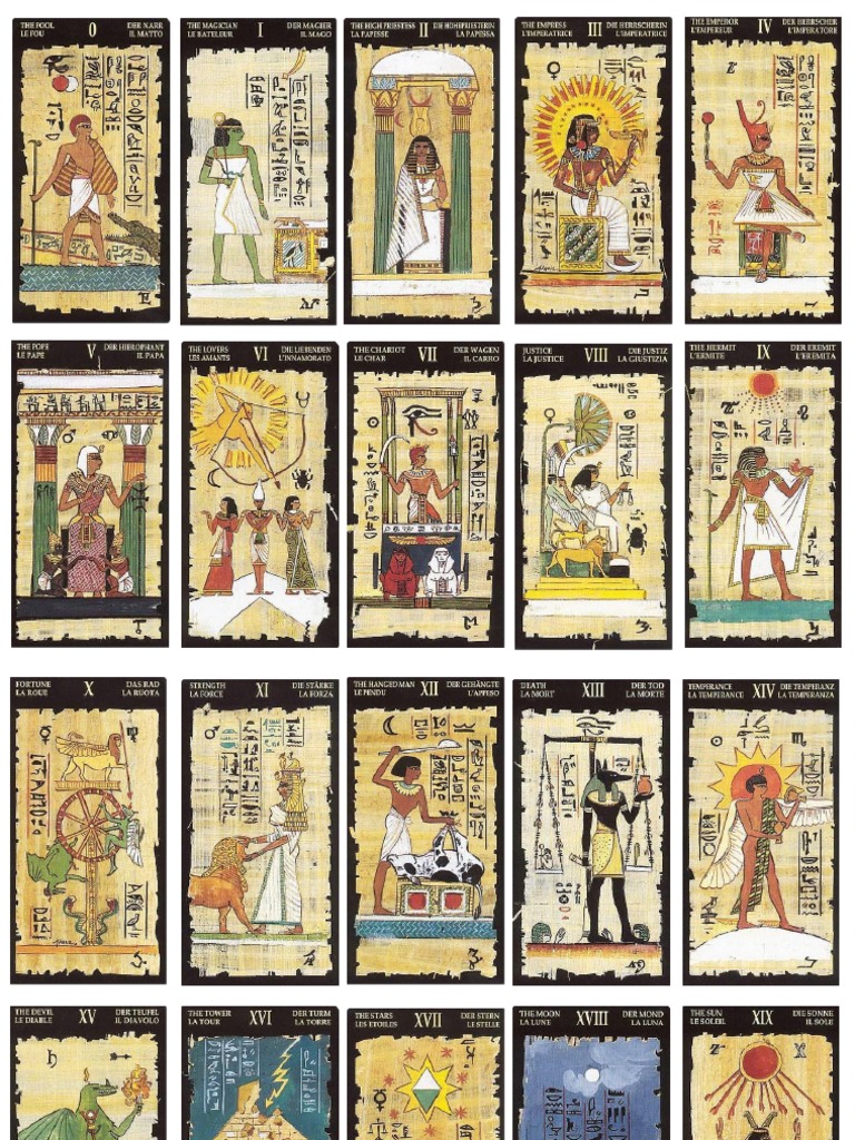 Tarot Egipcio: Significado y Cartas PDF | PDF